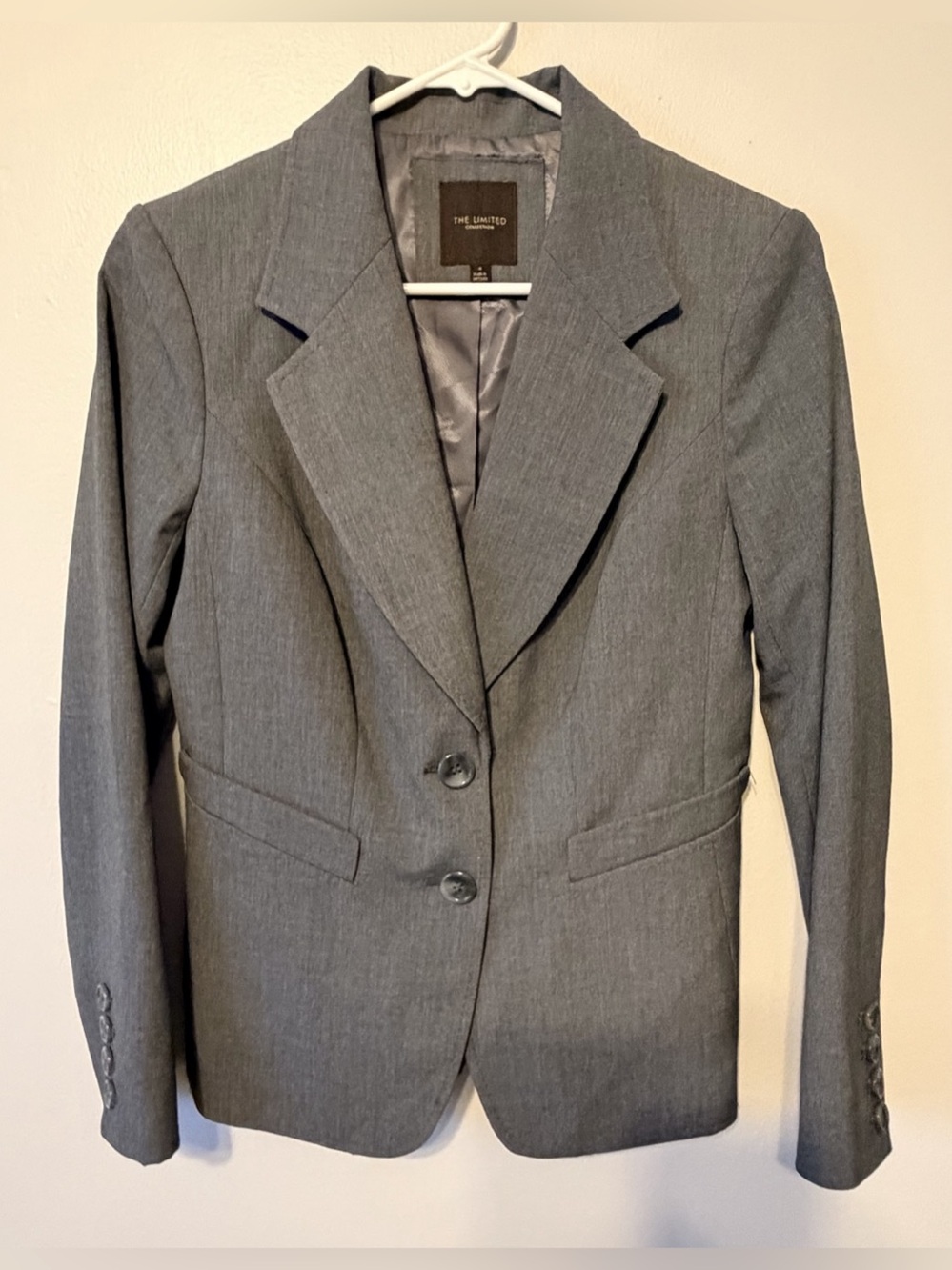 The Limited Gray Blazer Size 4 Like New